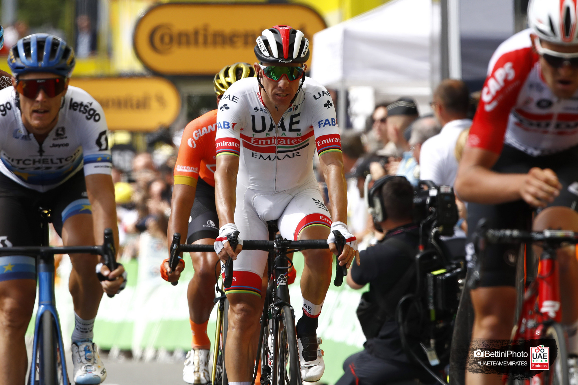 Rui Costa his first TOP 10 finish at the 2019 Tour de France for UAE Team Emirates - UAE team Emirates