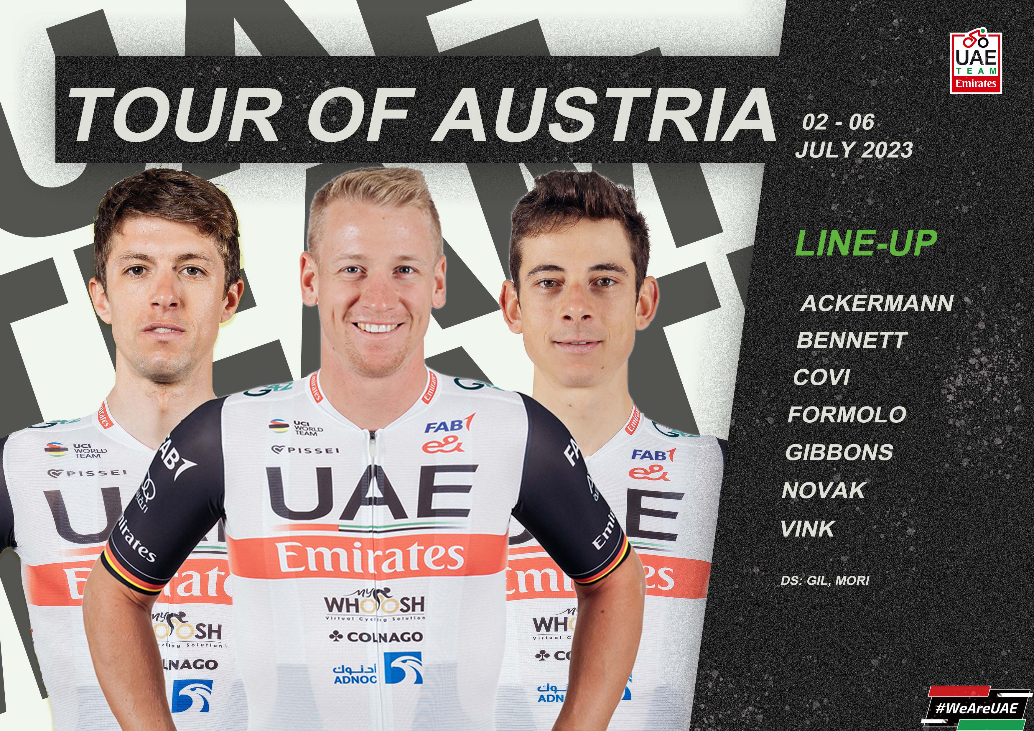 UAE Team Emirates for Tour of Austria UAE team Emirates