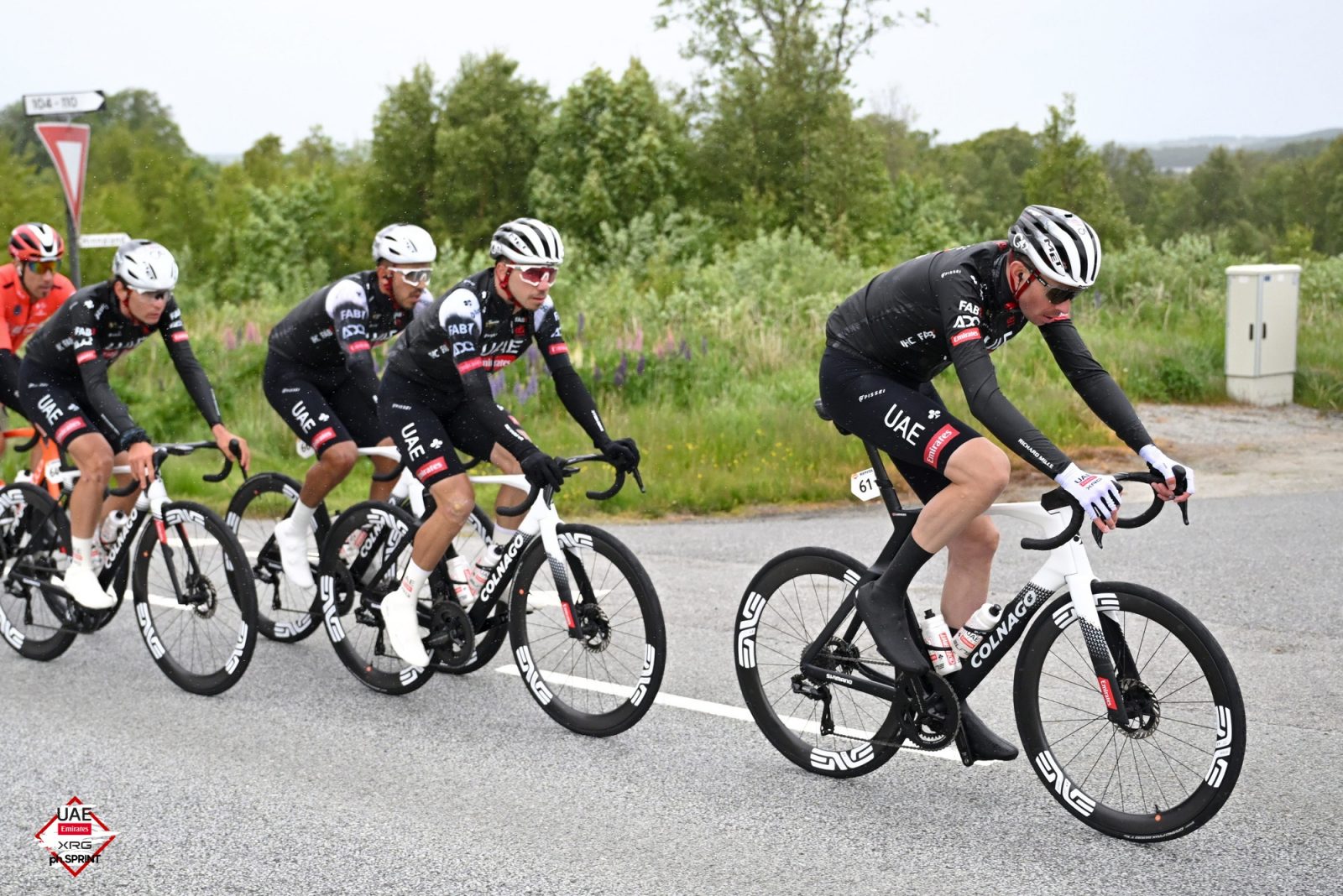It was a wet opening stage in Norway
