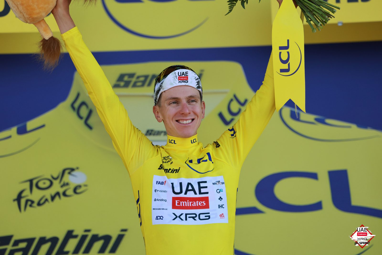 Pogačar has a solid grasp on the Yellow Jersey