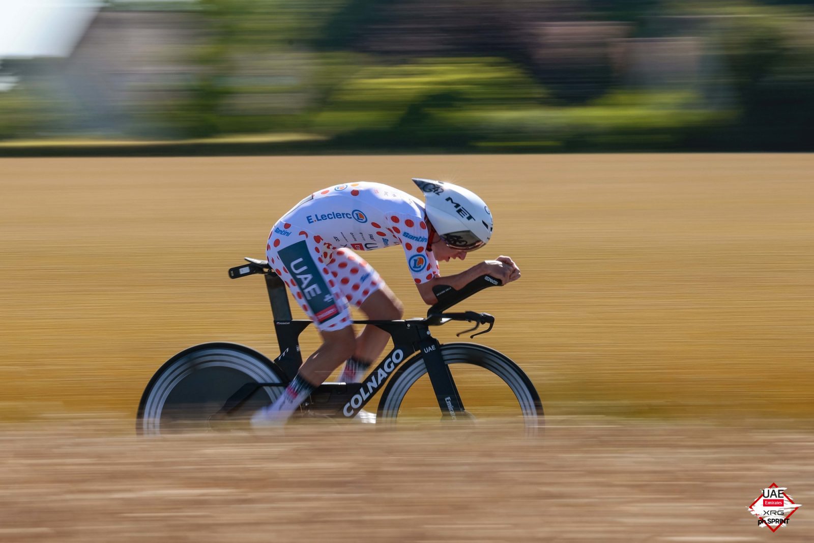 Tadej Pogačar was in roaring from in the time trial