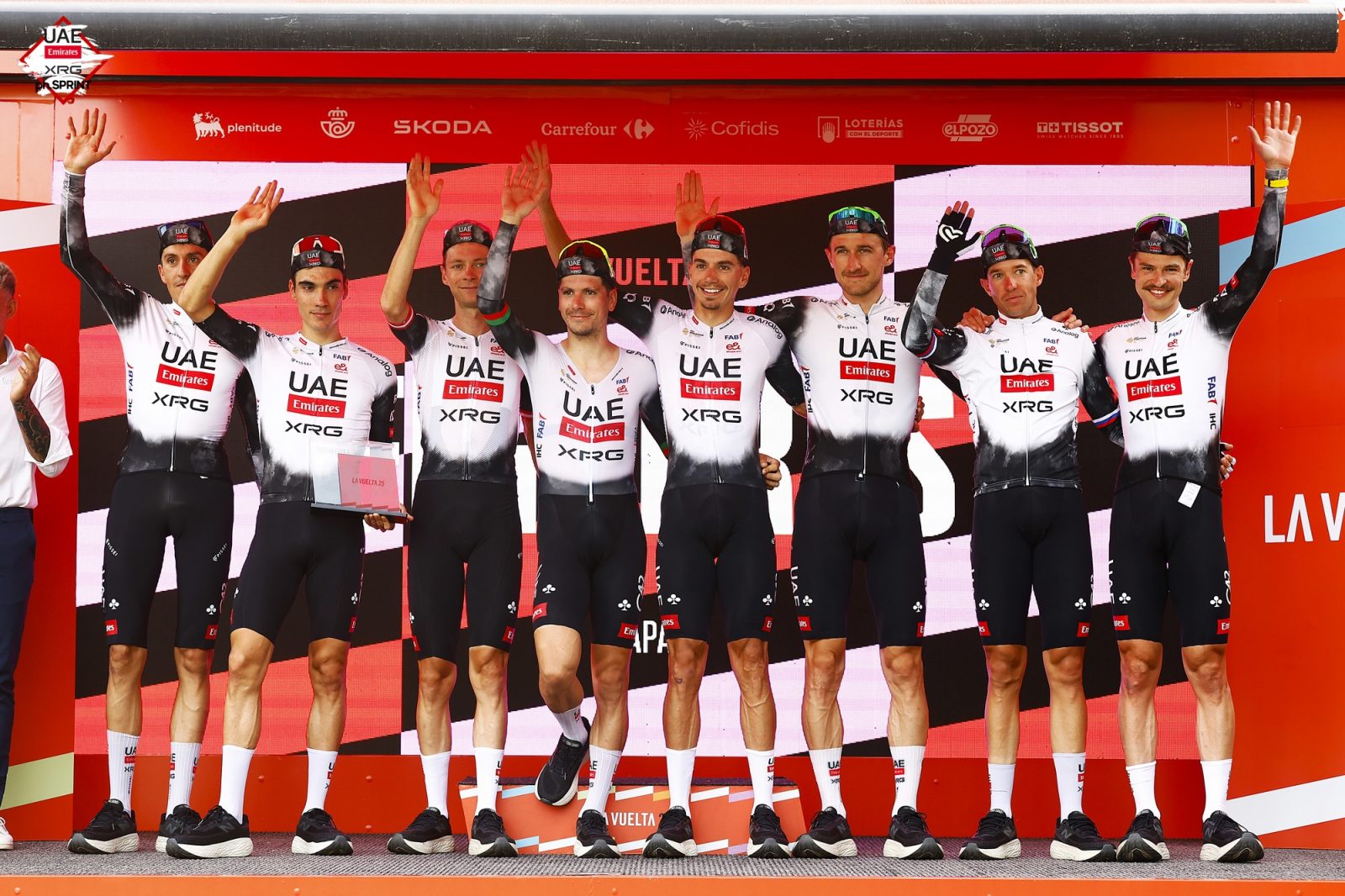 The Emirati squad roared to victory in the TTT at the Vuelta a España