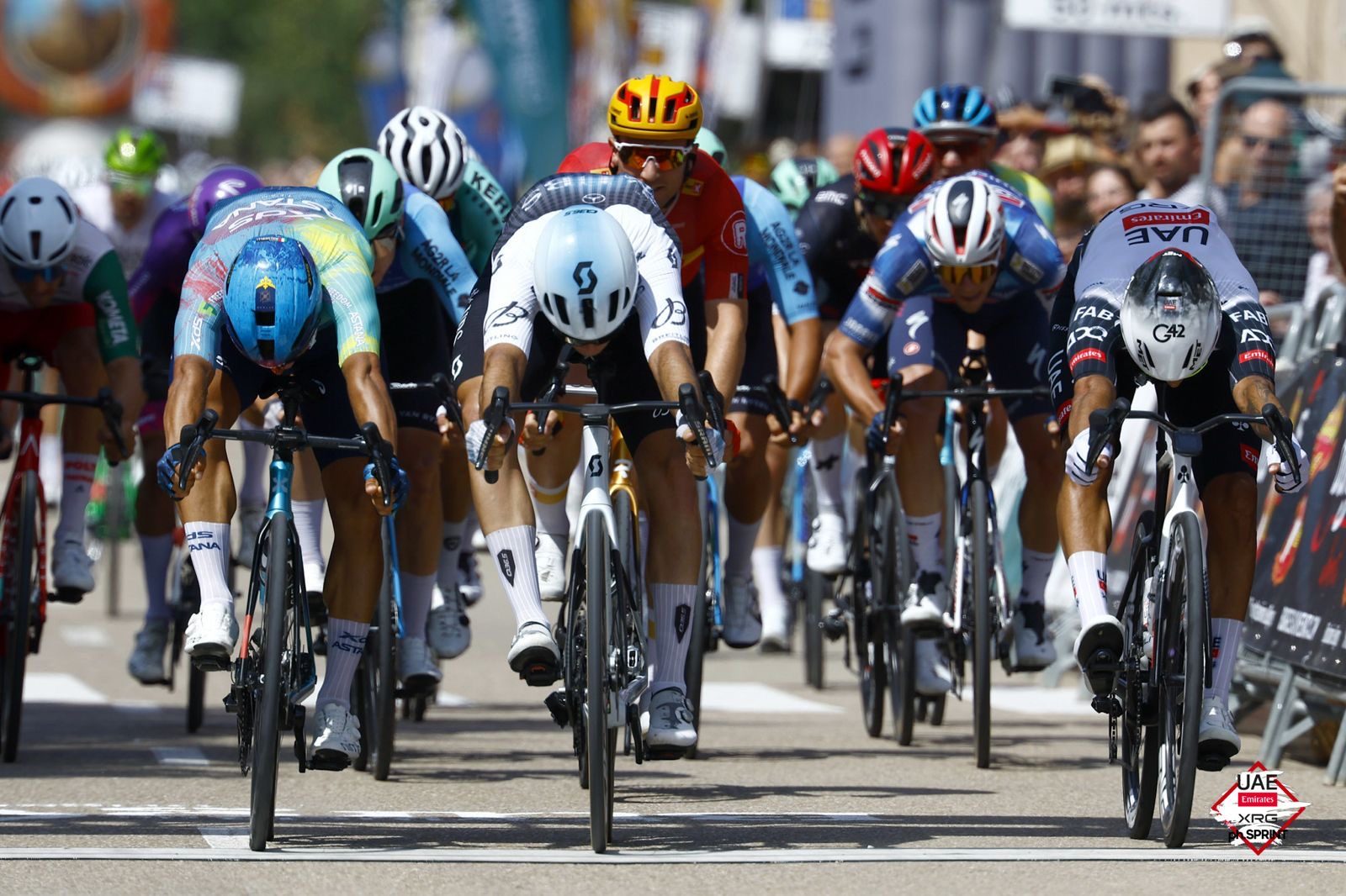 Sebastián Molano rode strongly to third place on stage 2 at the Vuelta a Burgos