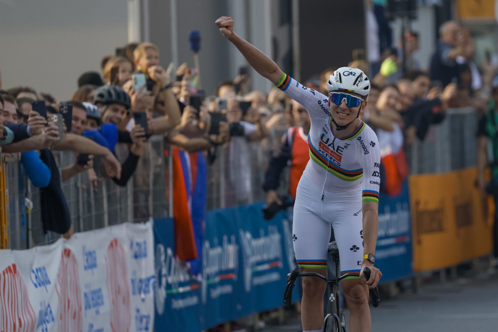 Pogačar celebrates victory