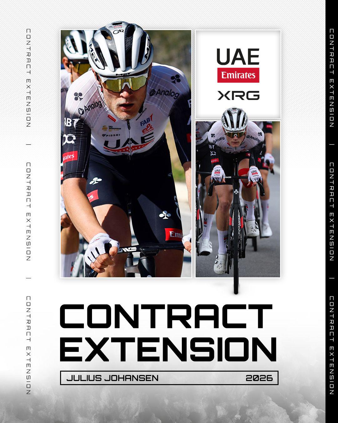 Julius Johansen is entering his second year with UAE Team Emirates-XRG