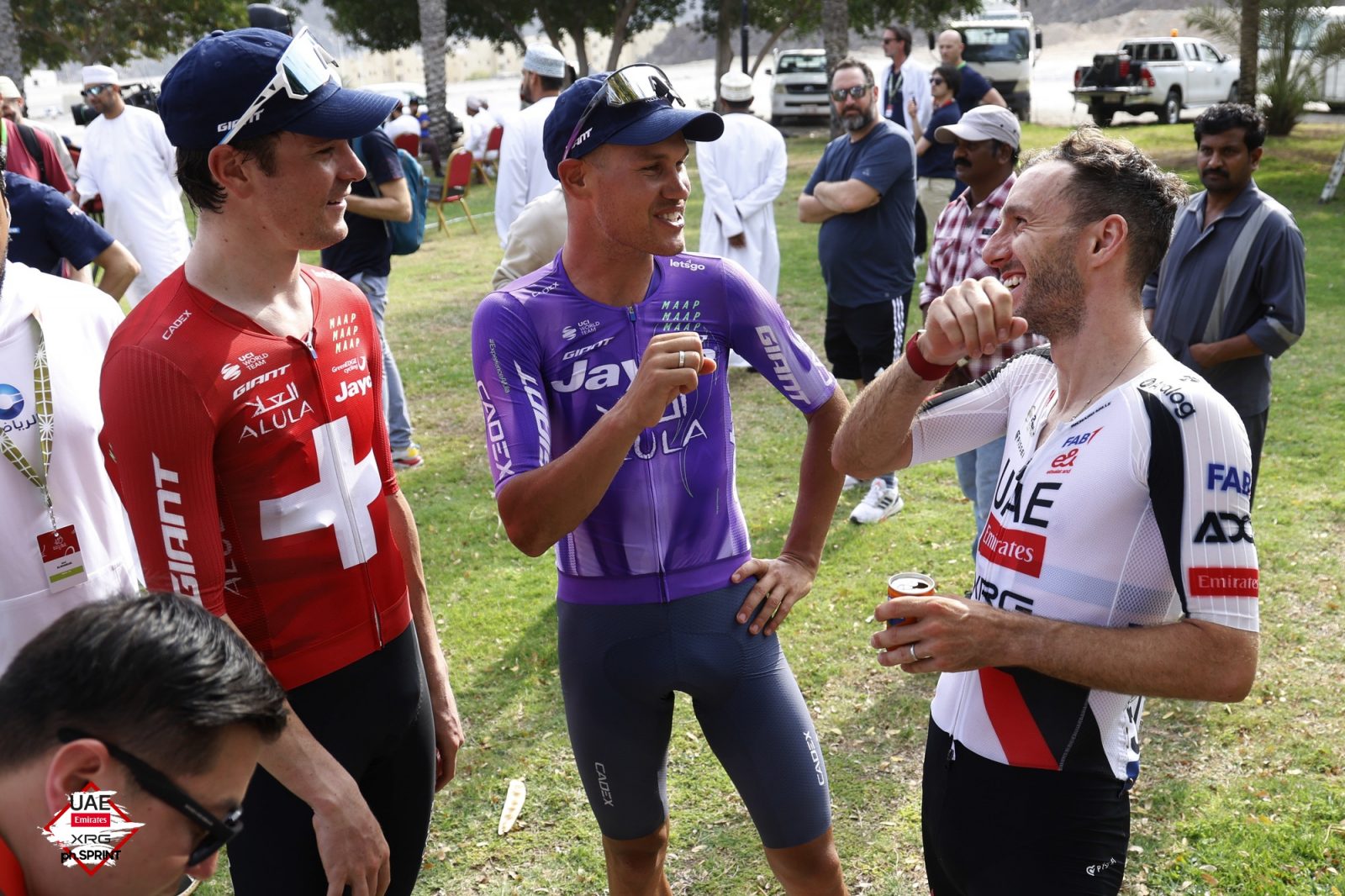 Adam Yates and his foes from the Muscat Classic