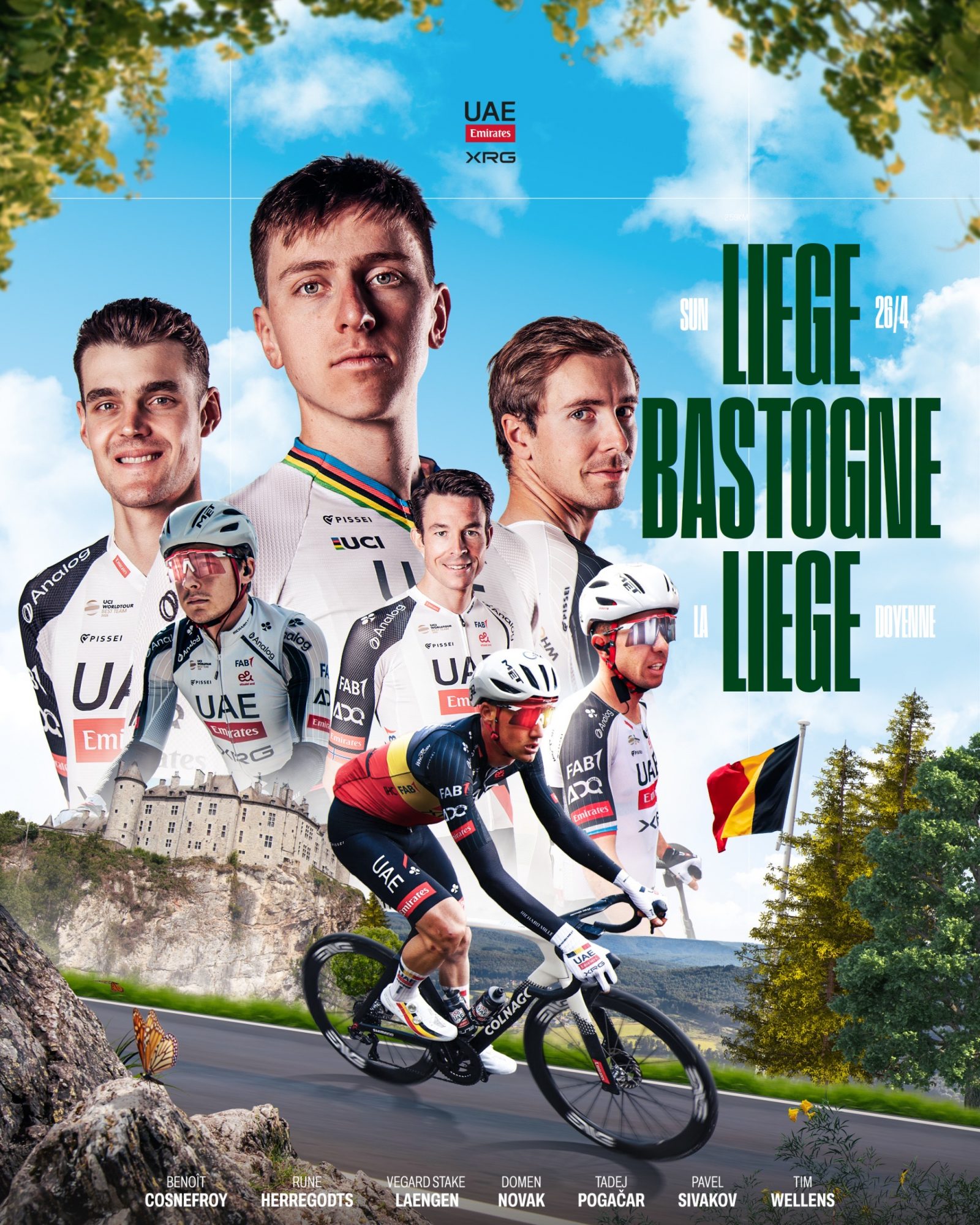 Liège-Bastogne-Liège awaits for UAE Team Emirates-XRG