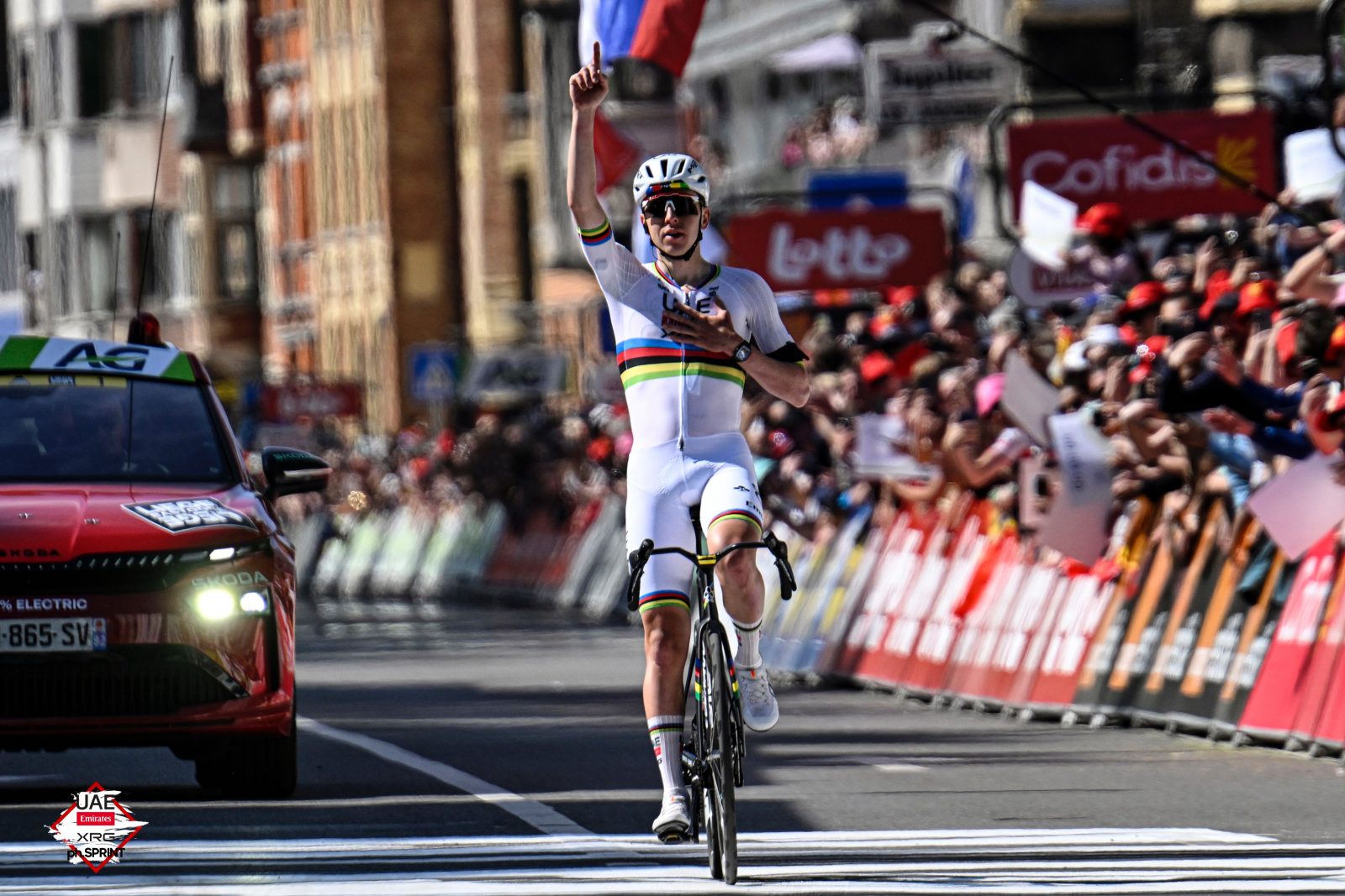 Tadej Pogačar claimed his third straight victory in Liège-Bastogne-Liège