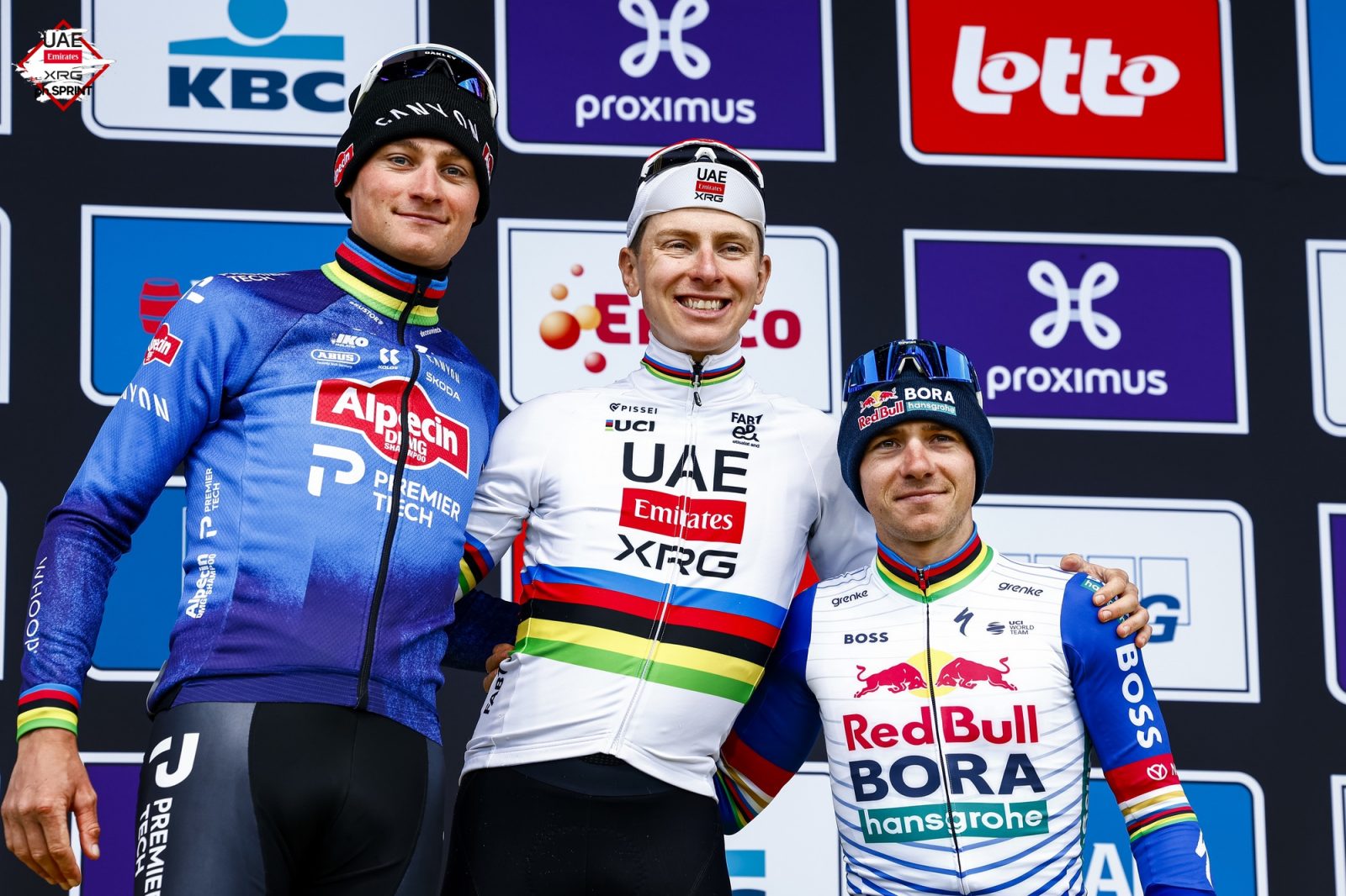 Podium duties for Pogačar at De Ronde