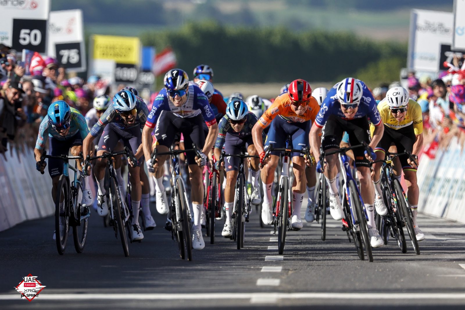 Tadej Pogačar couldn't quite make it three from three at the Tour de Romandie