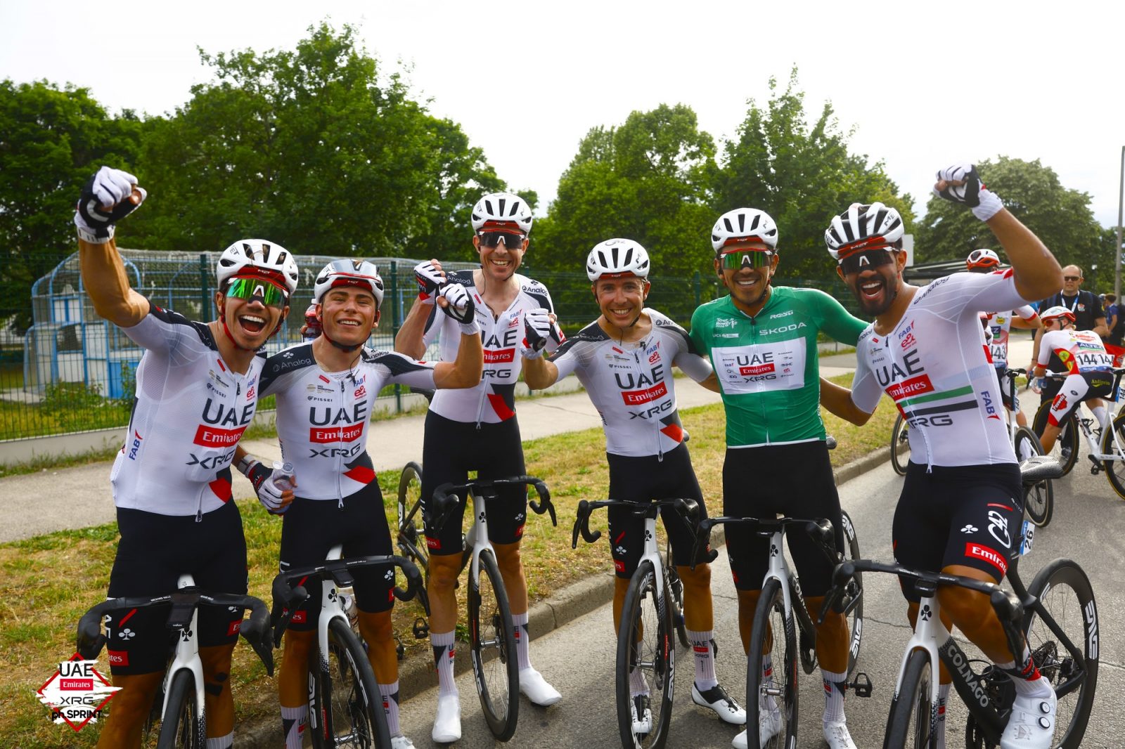 It was a team effort for UAE Team Emirates-XRG in Hungary