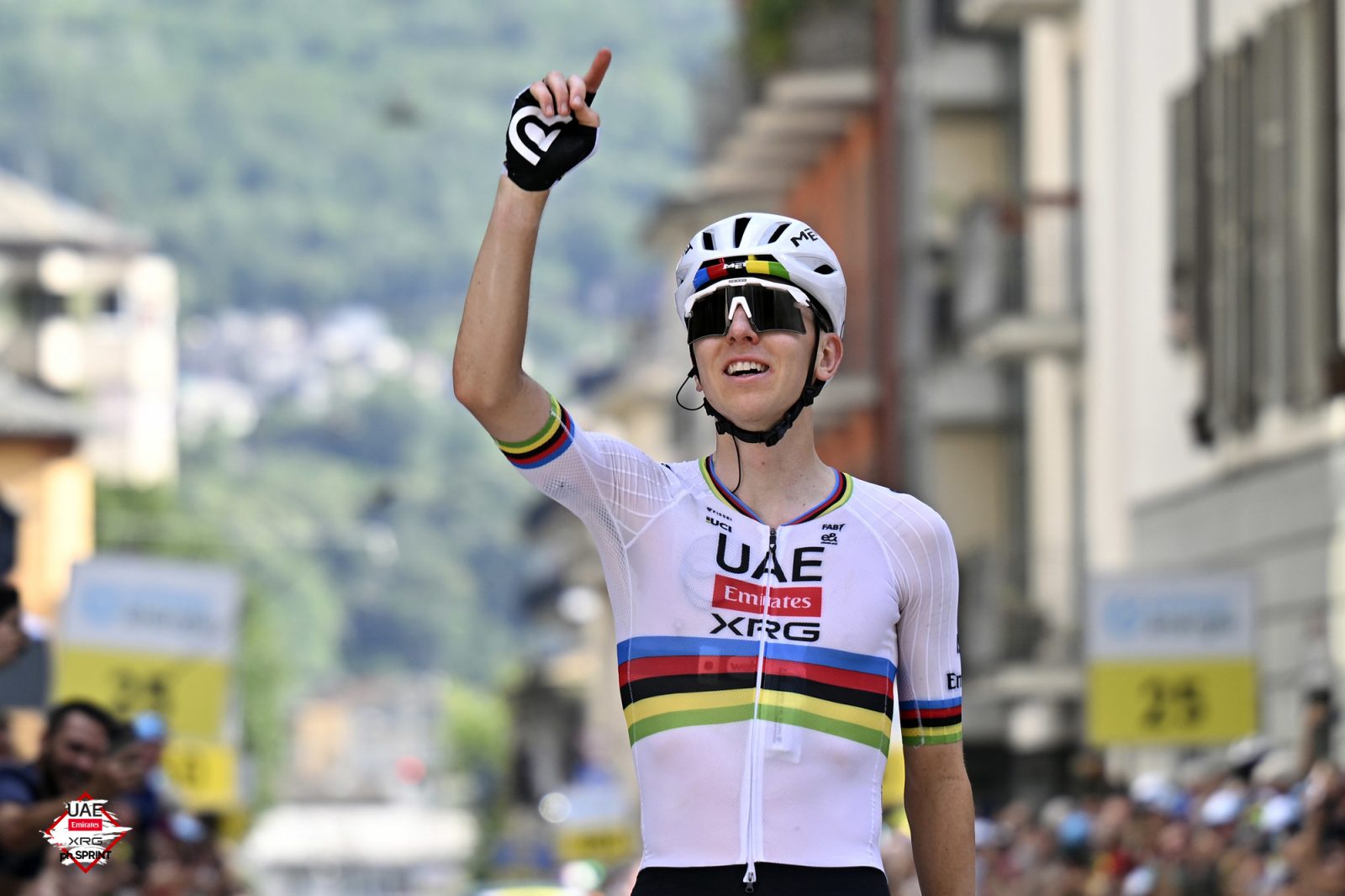 Tadej Pogačar won stage 1 of the Tour de Suisse