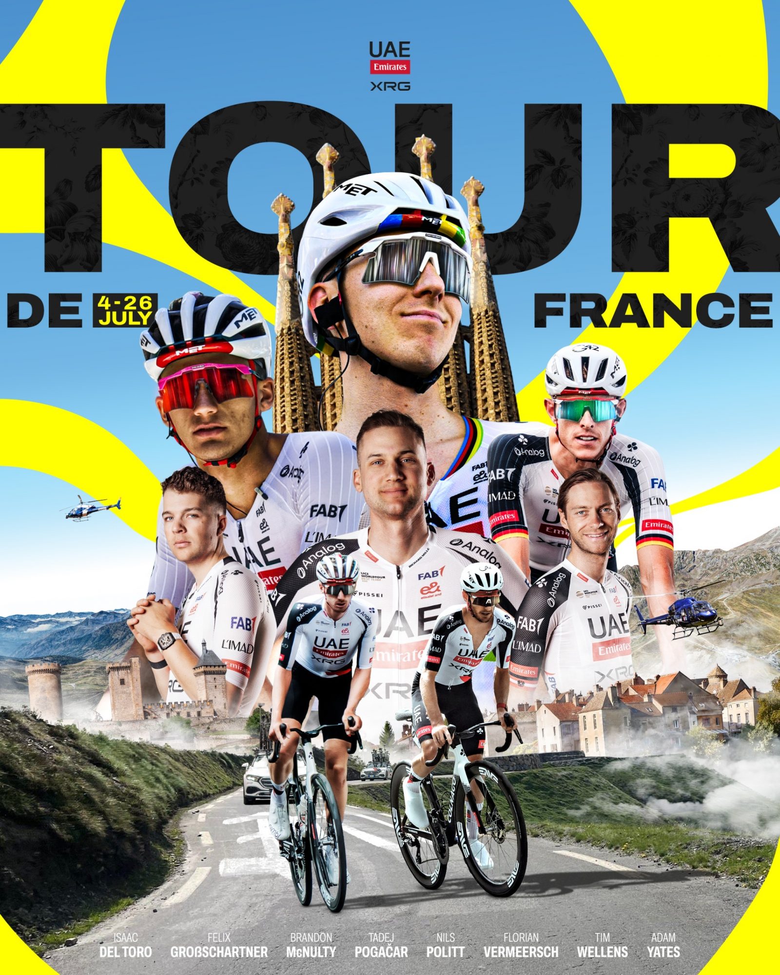 Tadej Pogačar will line up at the Tour de France as defending champion once more