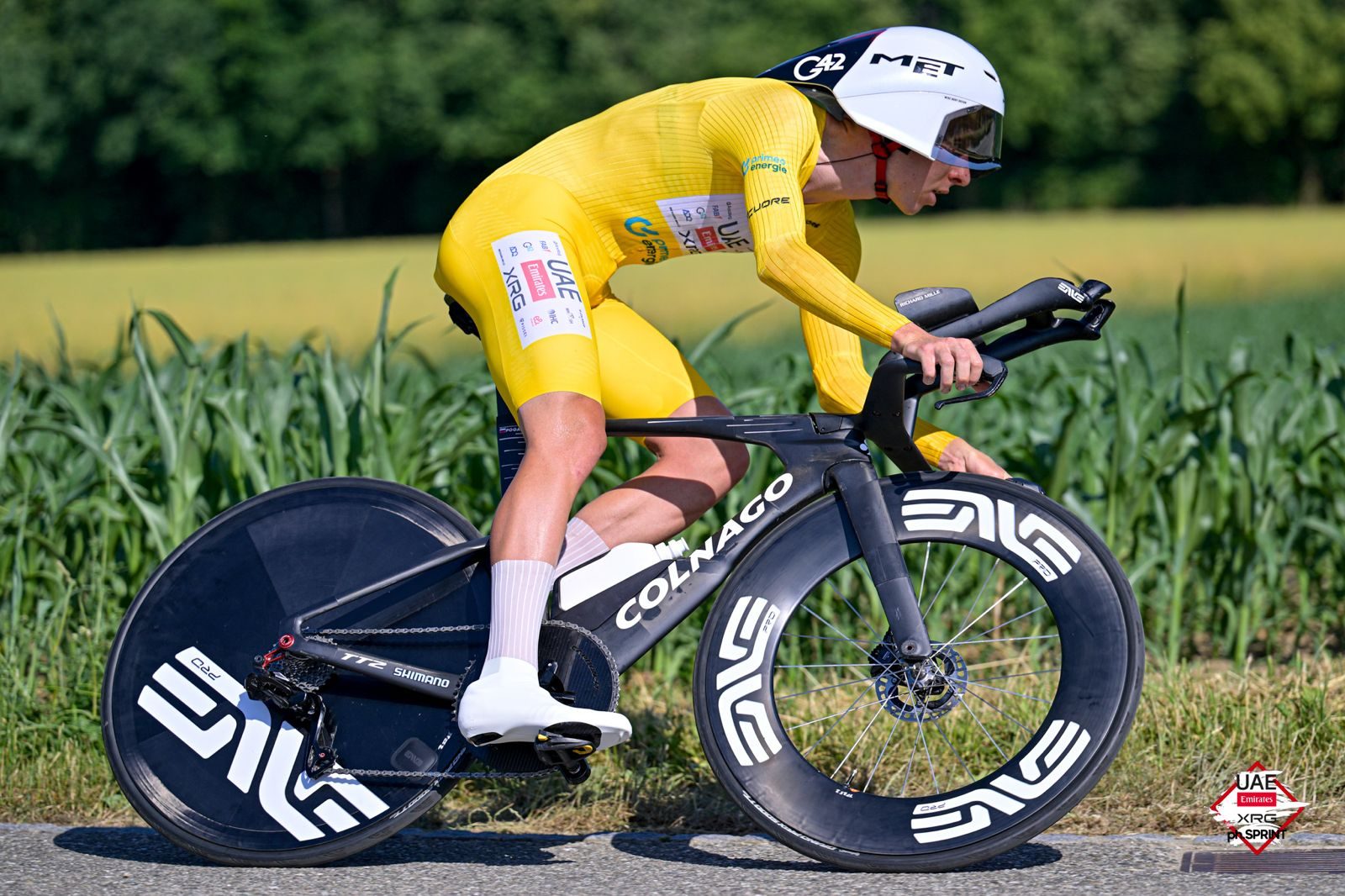 Tadej Pogačar rode to time trial victory at the Tour de Suisse