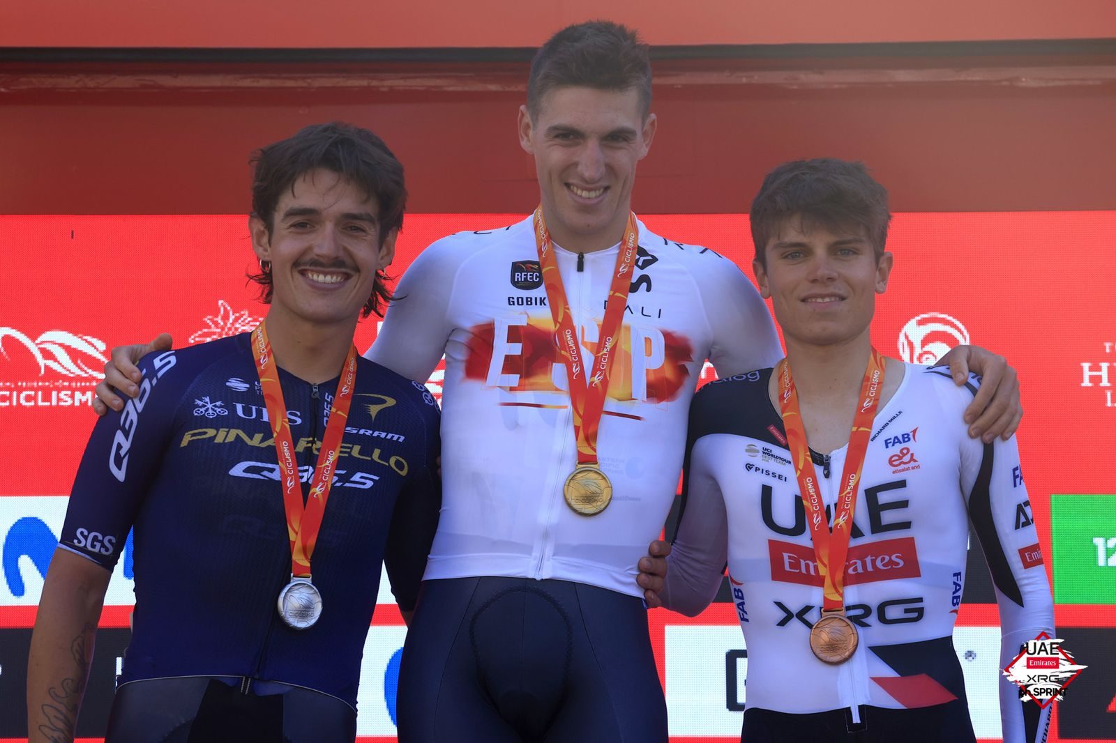 On the podium at the Nationals, Pablo Torres