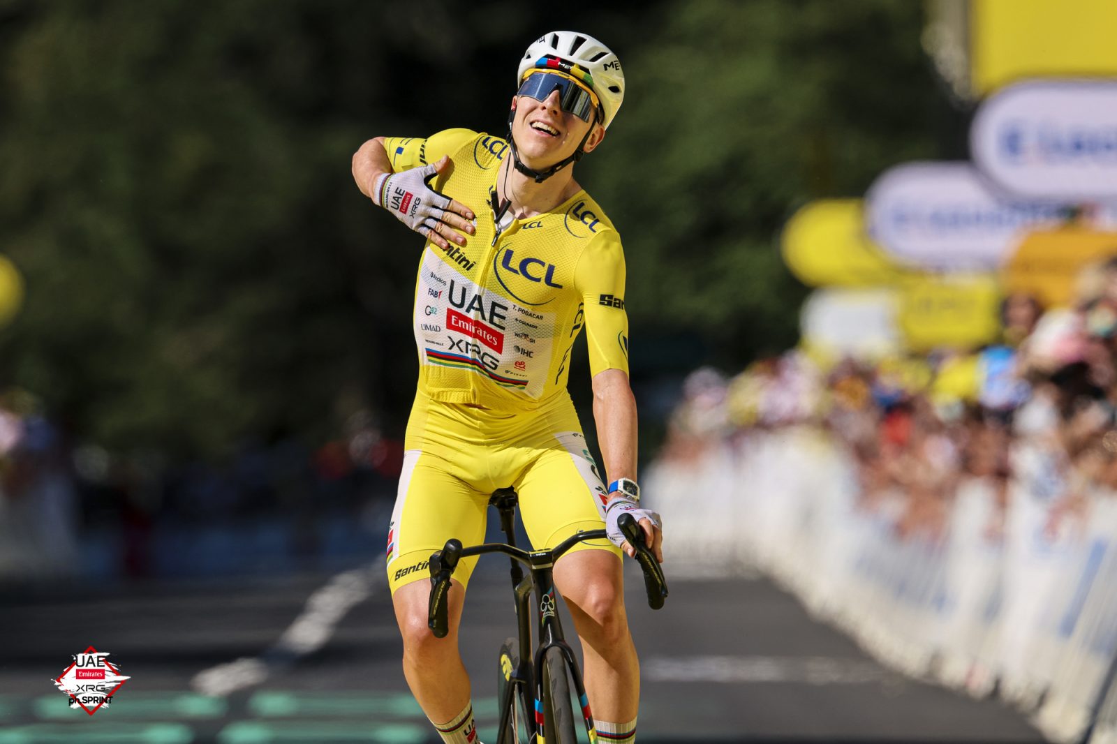 Tadej Pogačar wins on Bastille Day in Yellow