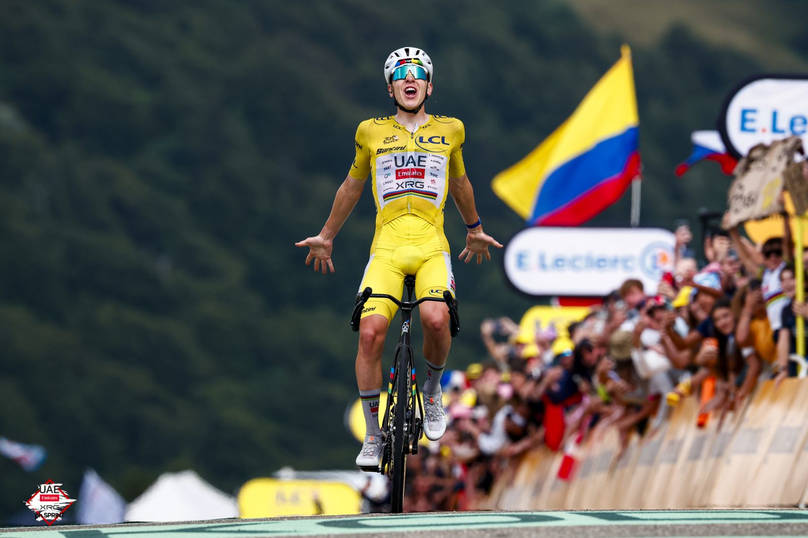 Tadej Pogačar wins atge 14 of the 2026 Tour de France