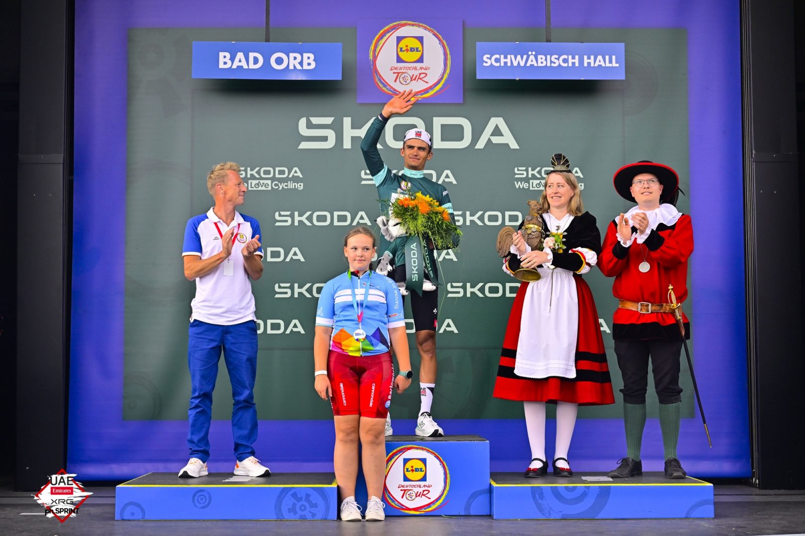 Del Toro took to the podium for the second day running