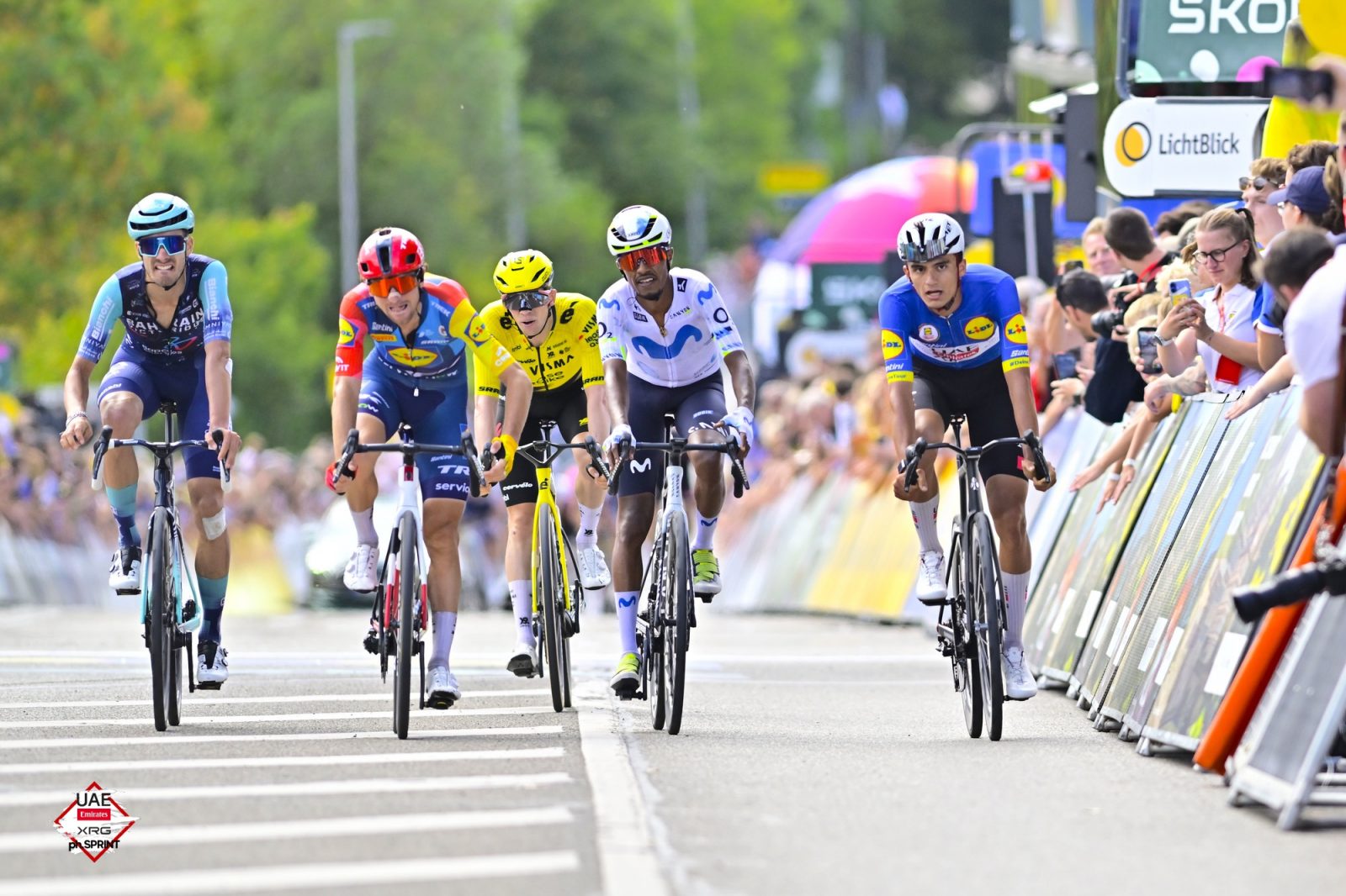 It was second place for Isaac del Toro on stage 1