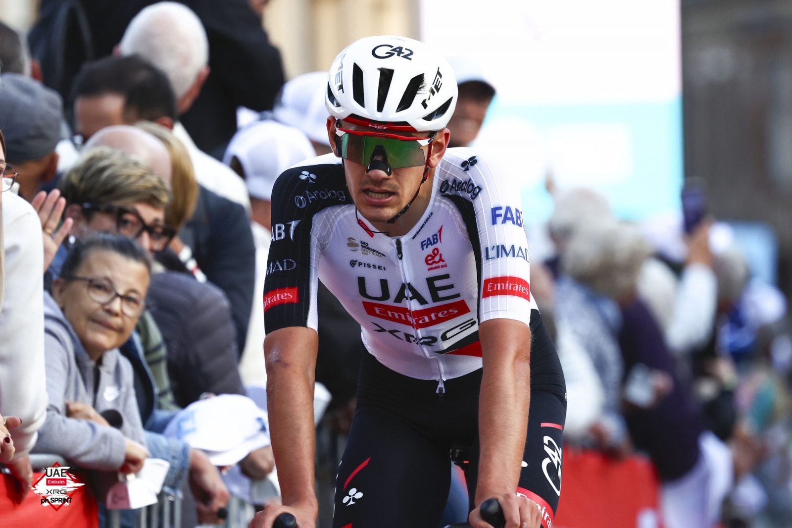 Igor Arrieta at the finish line on stage 3