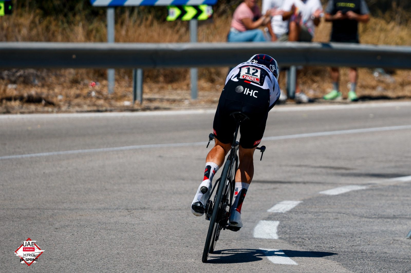 João Almeida in action during the stage 18 TT at the Vuelta a España
