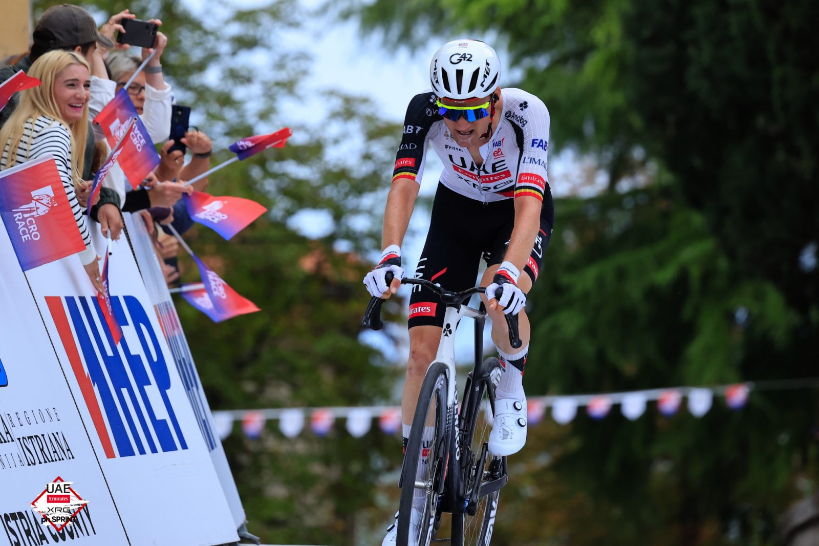 Tim Wellens battled hard to the line in Croatia