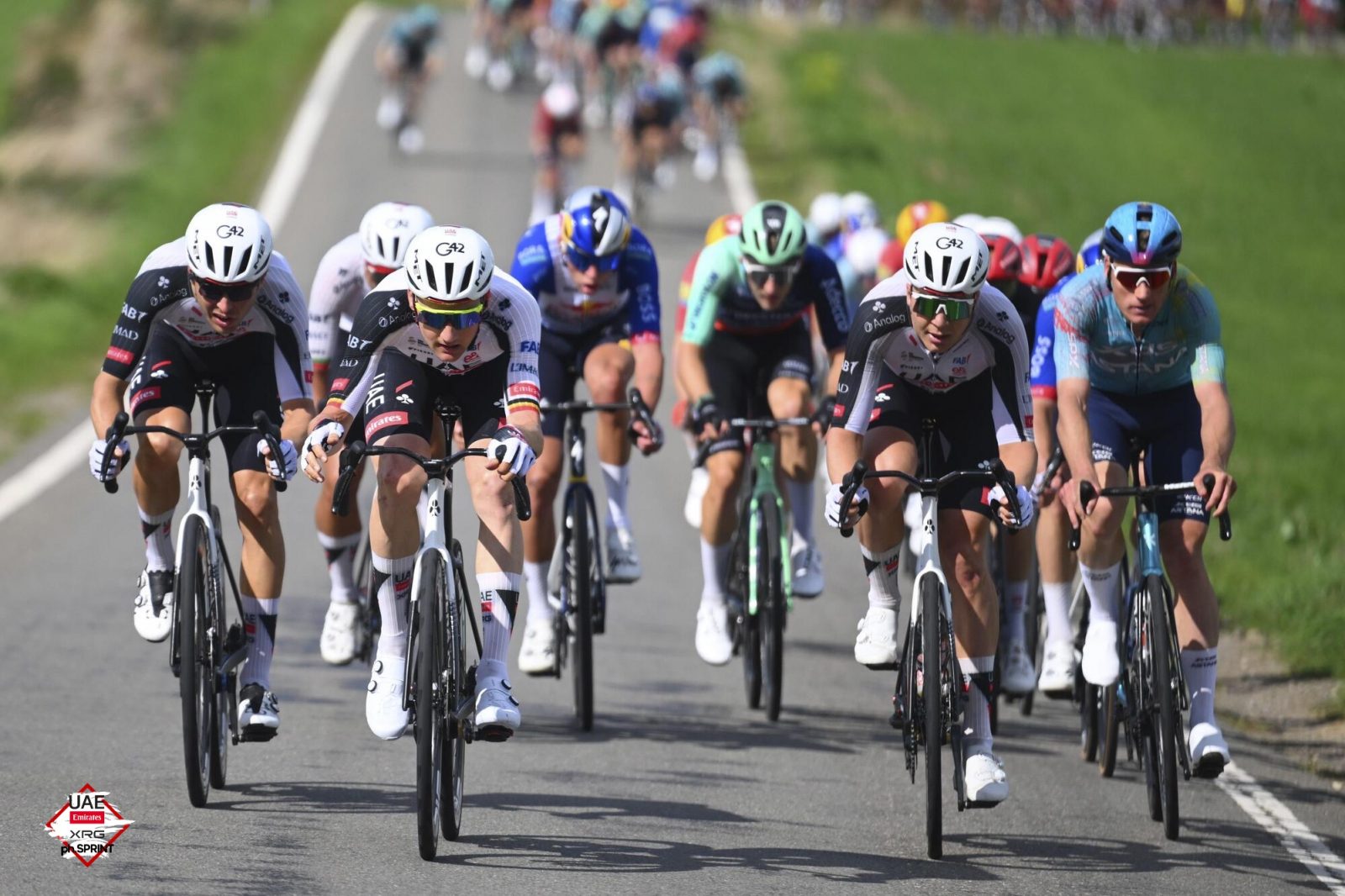 UAE Team Emirates-XRG in attack mode in Belgium