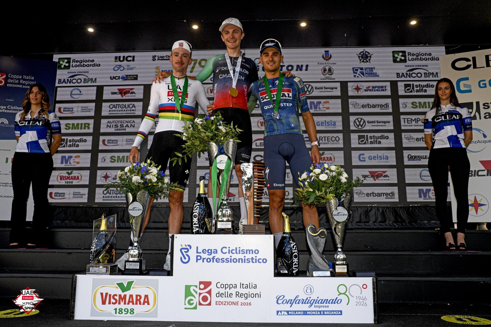 McNulty on the Coppa Agostoni podium