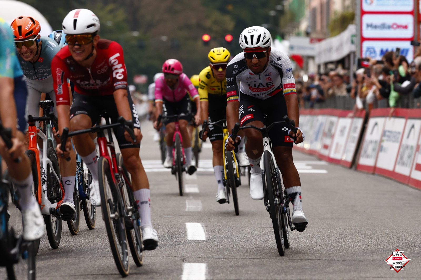 Jhonatan Narváez at the end of Tre Valli Varesine